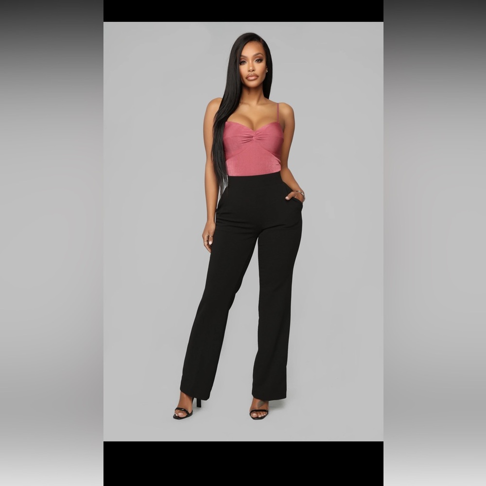 Wide leg dress pants